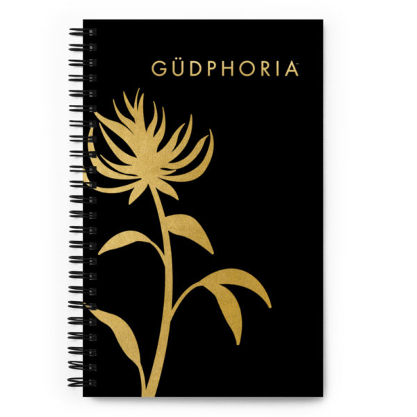 Black & Gold Spiral Notebook