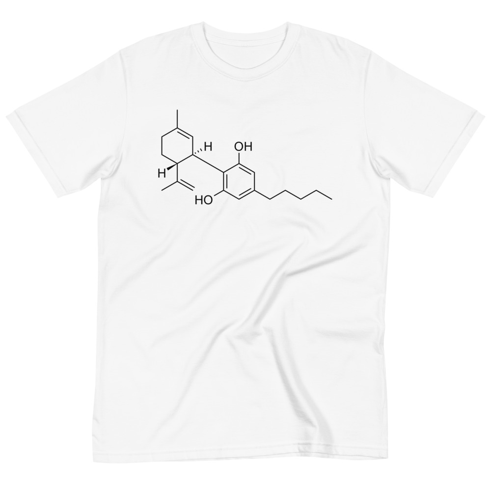 CBD Chemical Formula Organic Unisex T-Shirt